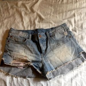Levi Distressed Shorts